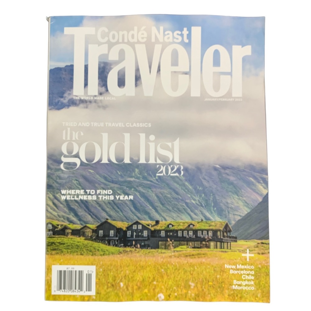 Conde Nast Traveler Magazine January February 2023 The Gold List Find Wellness